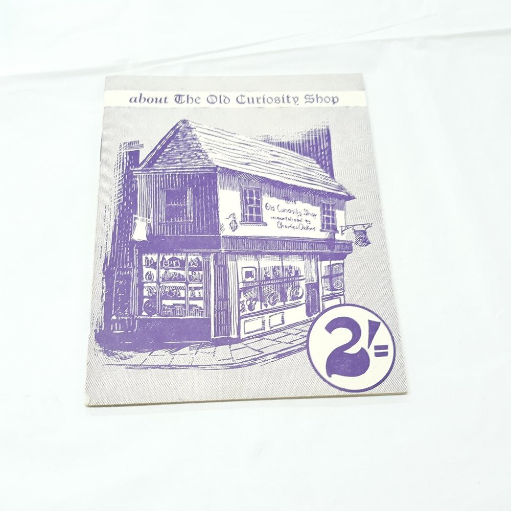 About The Old Curiosity Shop Reproduction Pamphlet